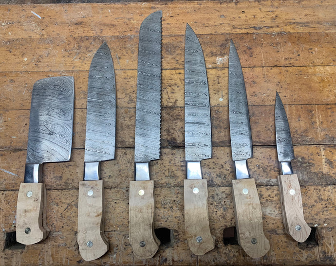 Knife Set with Handles Attached